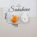 Cartoon Easter Series 20mm snap button Resin DIY Jewelry