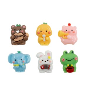 animal collection, music party,  20mm snap button Resin DIY Jewelry
