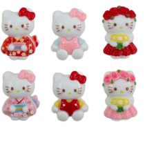 Cartoon Kitty Series 20mm snap button Resin DIY Jewelry