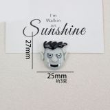 Cartoon Halloween series 20mm snap button Resin DIY Jewelry