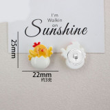 Cartoon Easter Series 20mm snap button Resin DIY Jewelry