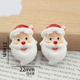 Bright Christmas Series 20mm snap button Resin DIY Jewelry