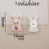 Cartoon Rabbit Chick Turkey Easter Egg Series 20mm snap button Resin DIY Jewelry