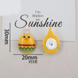 Cartoon Easter Series 20mm snap button Resin DIY Jewelry