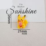 Cartoon Animal Series Handmade 20mm snap button Resin DIY Jewelry