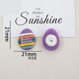 Cartoon Easter Series 20mm snap button Resin DIY Jewelry