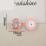 Cartoon Rabbit Chick Turkey Easter Egg Series 20mm snap button Resin DIY Jewelry