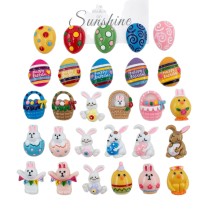 Cartoon Easter Series 20mm snap button Resin DIY Jewelry