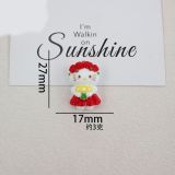 Cartoon Kitty Series 20mm snap button Resin DIY Jewelry