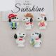Cartoon Nunu Series Handmade  20mm snap button Resin DIY Jewelry