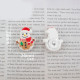 Christmas Cartoon Series 20mm snap button Resin DIY Jewelry