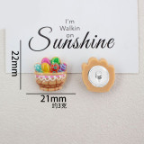 Cartoon Easter Series 20mm snap button Resin DIY Jewelry