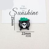 Halloween handmade  20mm snap button Resin DIY Jewelry