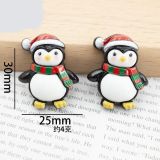 Bright Christmas Series 20mm snap button Resin DIY Jewelry