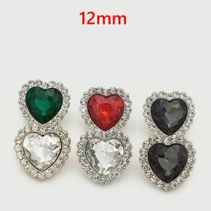 Metal 12MM Snap buttons  fit 12mm snap jewelry Flower Pearl LOVE  rhinestone