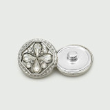 Flower Pearl Bear LOVE  rhinestone Metal 20MM Snap buttons