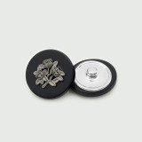 Flower  vintage Metal resin 20MM Snap buttons