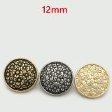 Flower  vintage Metal resin 12MM Snap buttons  fit 12mm snap jewelry
