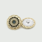 Flower Pearl Bear LOVE  rhinestone Metal 20MM Snap buttons