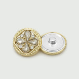 Flower Pearl Bear LOVE  rhinestone Metal 20MM Snap buttons