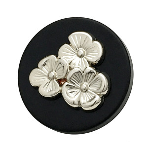 Flower  vintage Metal resin 20MM Snap buttons