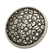 Flower  vintage Metal resin 20MM Snap buttons