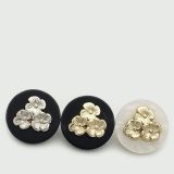 Flower  vintage Metal resin 20MM Snap buttons