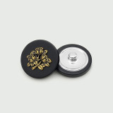 Flower  vintage Metal resin 20MM Snap buttons