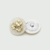 Flower  vintage Metal resin 20MM Snap buttons