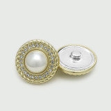 Flower Pearl Bear LOVE  rhinestone Metal 20MM Snap buttons