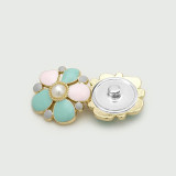 Flower Pearl Bear LOVE  rhinestone Metal 20MM Snap buttons