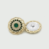 Flower Pearl Bear LOVE  rhinestone Metal 20MM Snap buttons