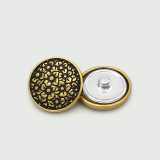 Flower  vintage Metal resin 20MM Snap buttons