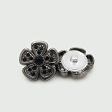 Flower Pearl Bear LOVE  rhinestone Metal 20MM Snap buttons