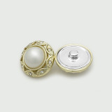 Flower Pearl Bear LOVE  rhinestone Metal 20MM Snap buttons