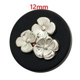 Flower  vintage Metal resin 12MM Snap buttons  fit 12mm snap jewelry