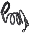 Pet supplies reflective multi-color nylon round rope dog chain foam handle medium large dog leash