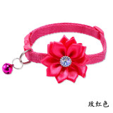 Flower Bow Pet Collar Cat Collar Dog Neck Collar Cat Collar Pet Supplies with Bell Collar