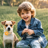 Pet accessories, shiny rhinestones, exquisite pet collars, dog collars, small and medium-sized dog floral cat collars