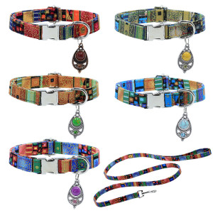 Pet Supplies Dog Printed Collar Bohemian Retro Cat Dog Collar
