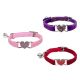 Love Cat Collar Colorful Plush Small Dog Necklace Pet Supplies Cat Ring Bell Outing Dog