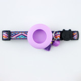 Pet locator protective cover Airtag dedicated GPS collar silicone leather cover pet collar neck cover