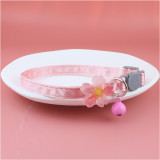Pet collars, fairy pink lace bows, hanging beads, cat collars, bells, pet supplies