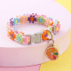 Pet necklace with colorful lace flowers, cat collar, puppy accessory, neck ring, bell collar, cat collar
