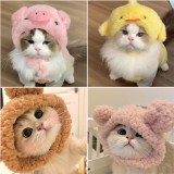 Little Pig, Cat, Hat, Chick, Pet Head Cover, Panda, Little Bear, Dog, Hat, Headwear, Cross dressing Hat, Internet Celebrity