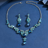 Bridal Accessories Wedding Dress Necklace Set Women's Water Diamond Head Accessories Dress Photography