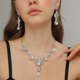 Bridal Accessories Wedding Dress Necklace Set Women's Water Diamond Head Accessories Dress Photography