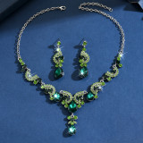 Bridal Accessories Wedding Dress Necklace Set Women's Water Diamond Head Accessories Dress Photography