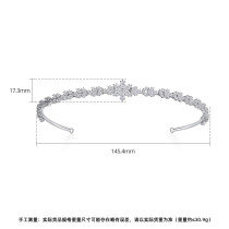 Coldness style crown headpiece, bride's veil, headband, high-end women's zircon hair accessory