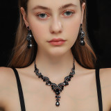 Bridal Accessories Wedding Dress Necklace Set Women's Water Diamond Head Accessories Dress Photography